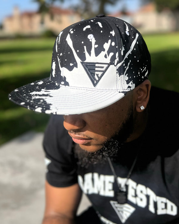 Drip on Black Onyx Flat Bill