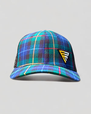 Legacy Logo on Emerald Blue Plaid