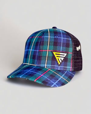 Legacy Logo on Emerald Blue Plaid