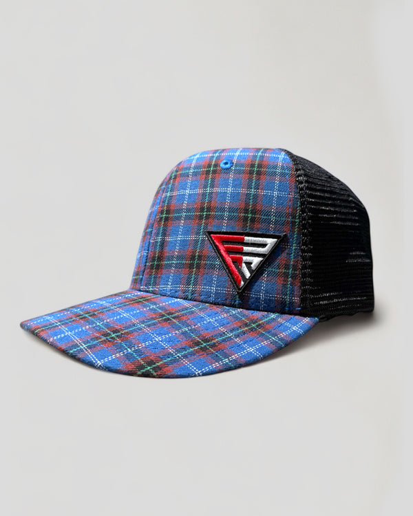 Legacy Logo on Royal Blue Red Plaid