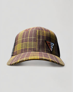 Legacy Logo on Mahogany Plaid