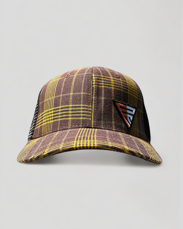 Legacy Logo on Mahogany Plaid