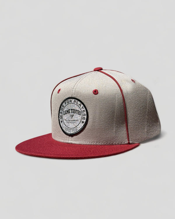 Game Day Pro Cap Burgundy on Gray