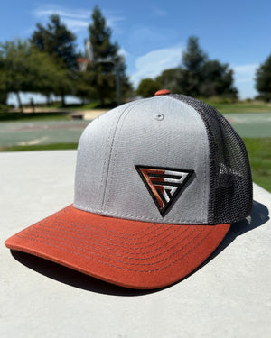 Legacy Logo Tri-Tone Trucker Gray