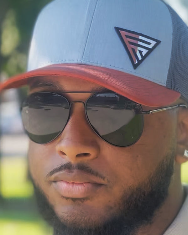 Legacy Logo Tri-Tone Trucker Gray