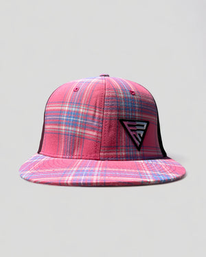Legacy Logo on Fuchsia Plaid