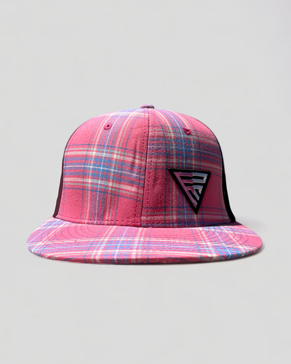 Legacy Logo on Fuchsia Plaid