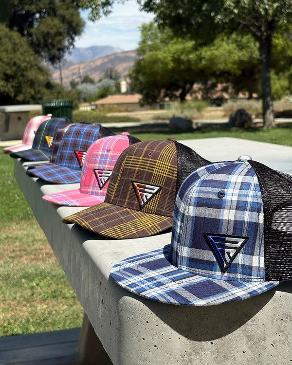 Legacy Logo on Fuchsia Plaid