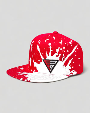 Drip on Ruby Red Flat Bill