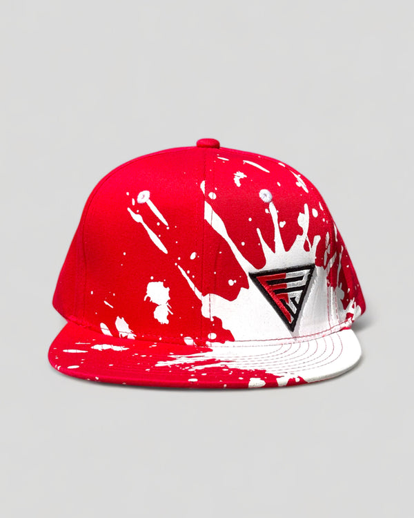 Drip on Ruby Red Flat Bill