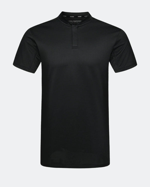 MFP Premium Athletic Tru-FIT Black Blade Polo
